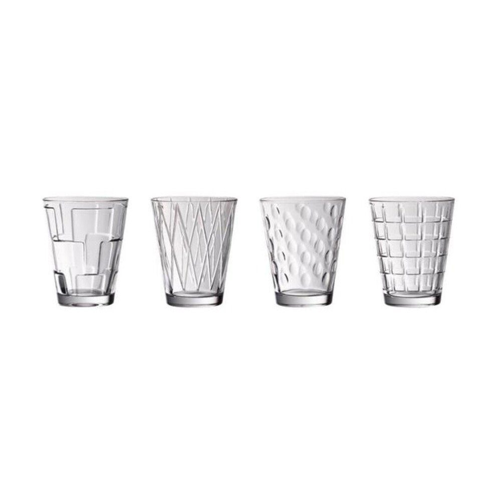 Villeroy & Boch Gläser-Set Dressed Up Wasserglas-Set Clear 4-teilig, 4-tlg., Glas, Kristallglas, spülmaschinenfest, Made in Germany