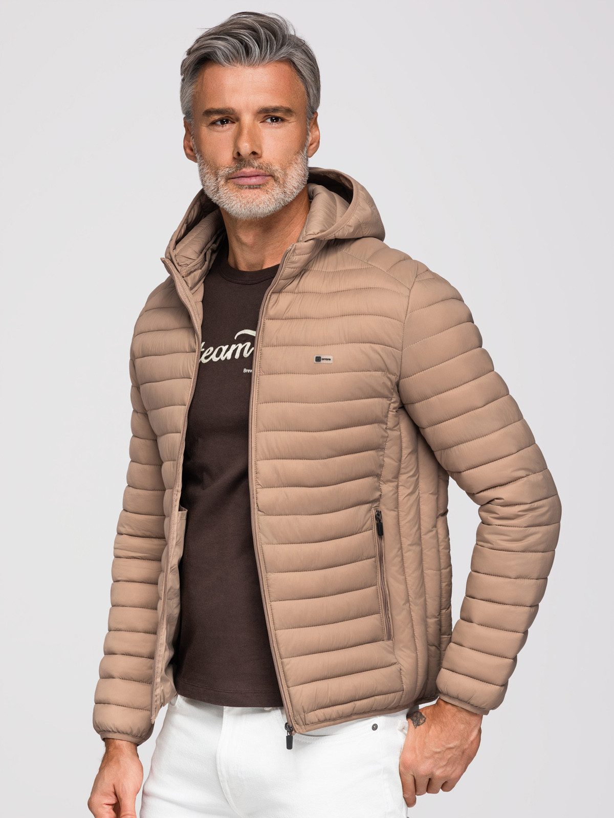 OMBRE Steppjacke Steppjacke für Männer in einer Tasche verpackt