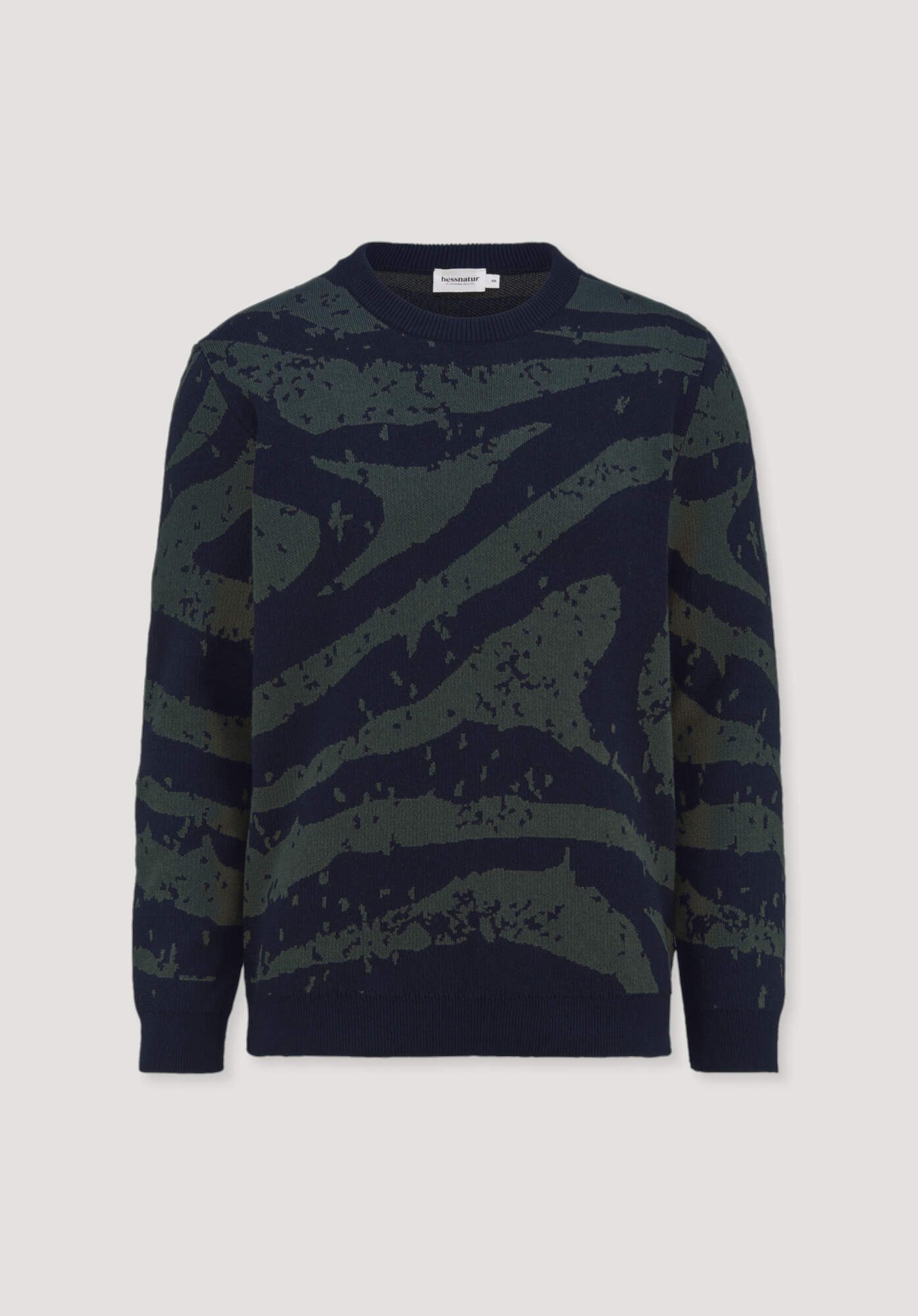 Hessnatur Strickpullover aus Bio-Baumwolle mit Schurwolle (1-tlg)