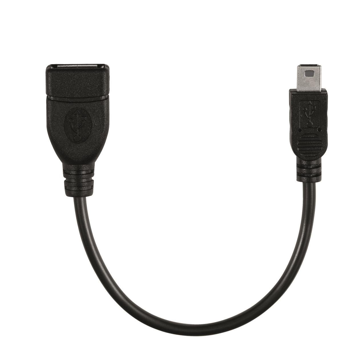adaptare adaptare 41008 USB-OTG Adapter-Kabel Mini-USB-Stecker USB-Buchse Typ USB-Kabel