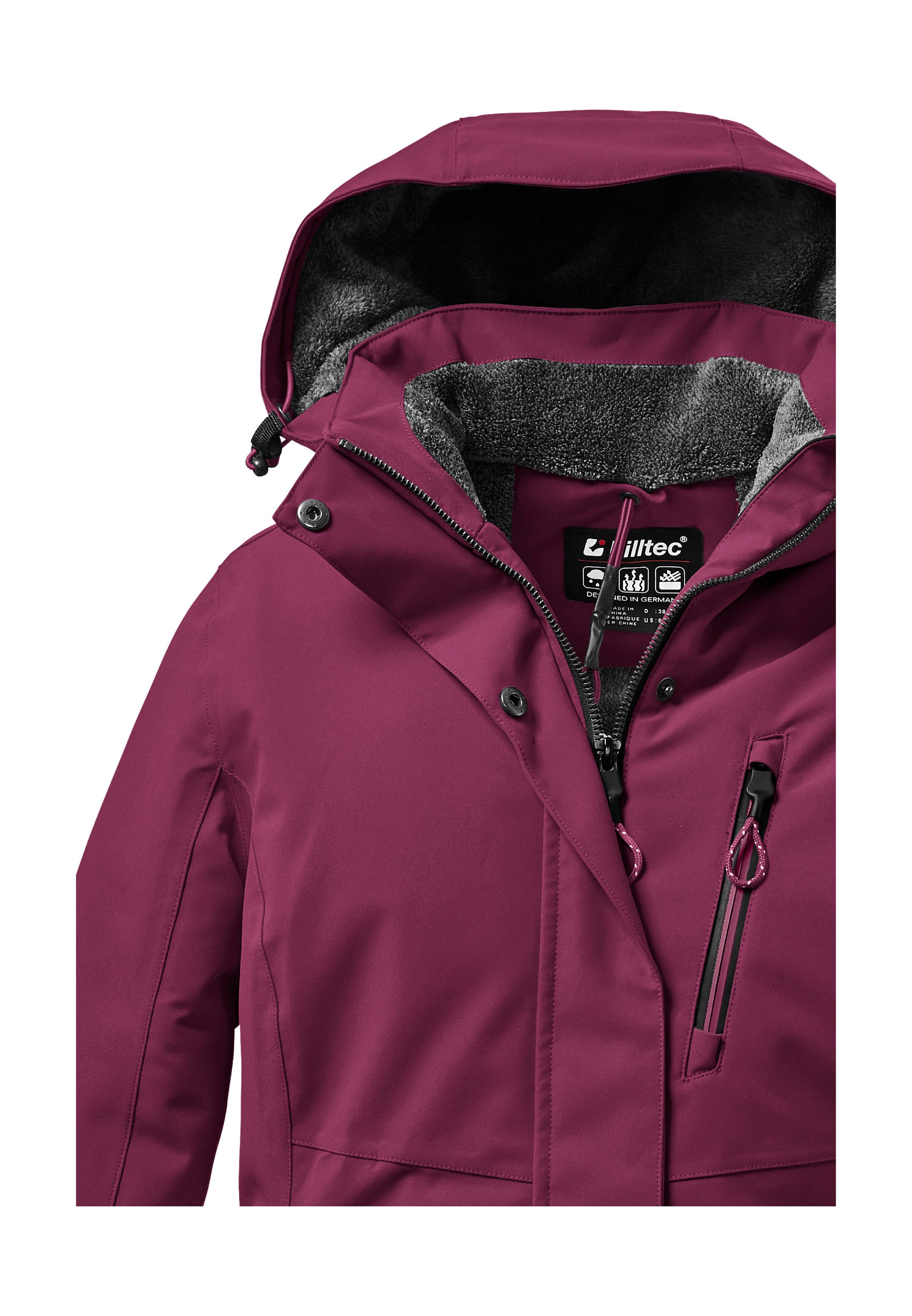 Killtec Outdoorjacke KOW 170 KG WMN JCKT Damen Funktionsjacke: wasserdicht, atmungsaktiv, abnehmbare Kapuze