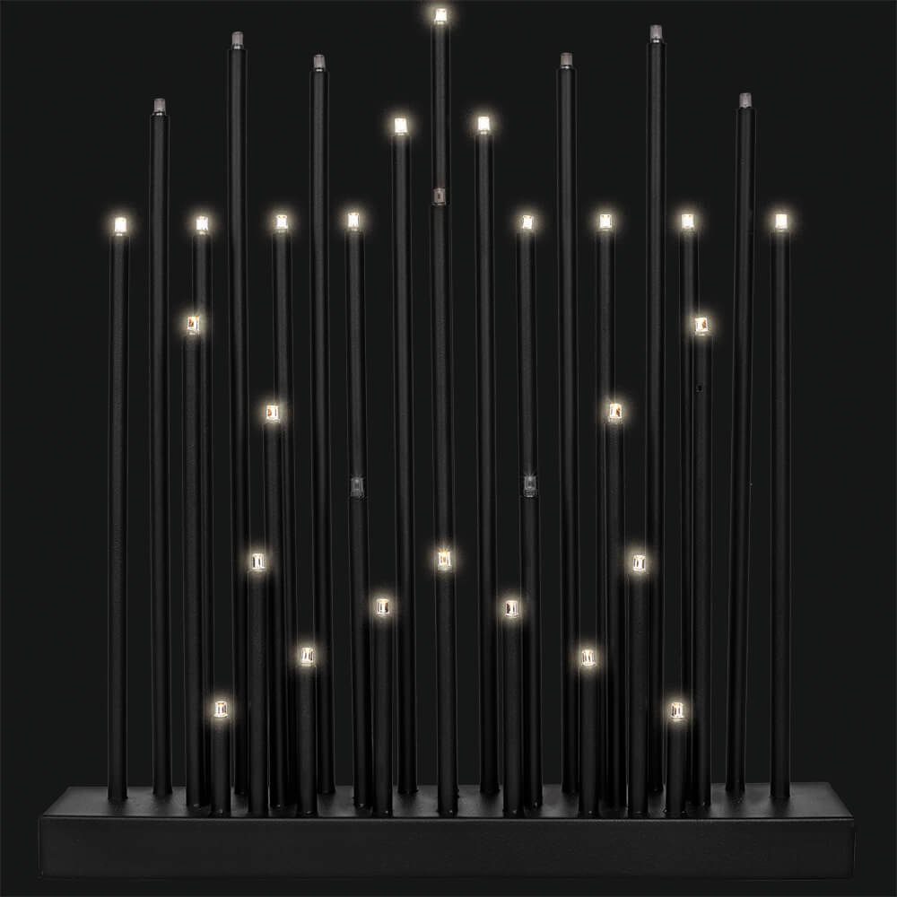 Lichterbogen Weihnachtsleuchter, LEDs, schwarz 33 LED SHIFT Versand-Richter x