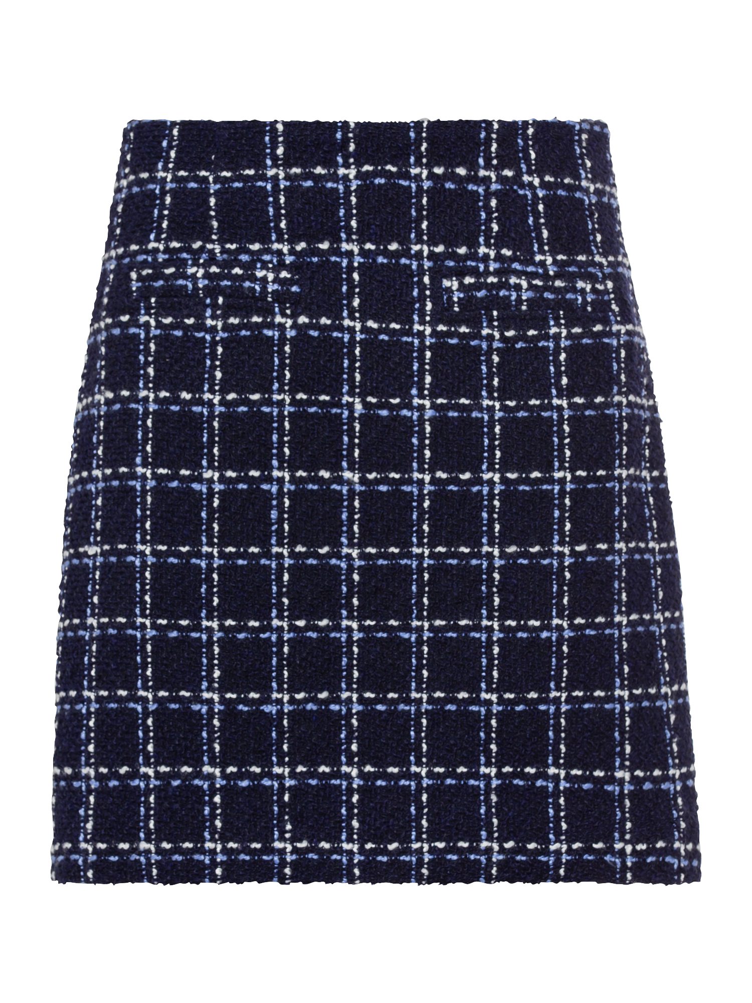 LASCANA Minirock im Bouclé-Look, Karo Muster, günstig online kaufen
