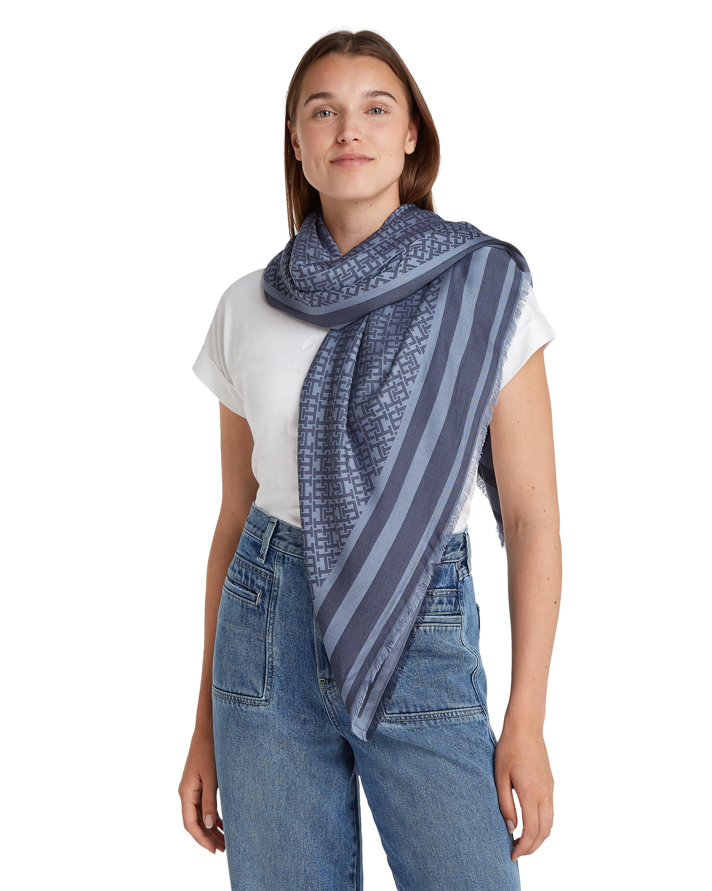 Tommy Hilfiger Modetuch TH MONOGRAM SQUARE günstig online kaufen