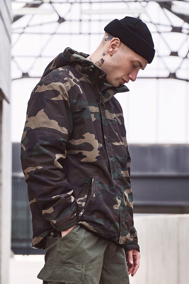 Brandit Motorradjacke Windbreaker Frontzip Jacke wasserabweisend reißversch günstig online kaufen