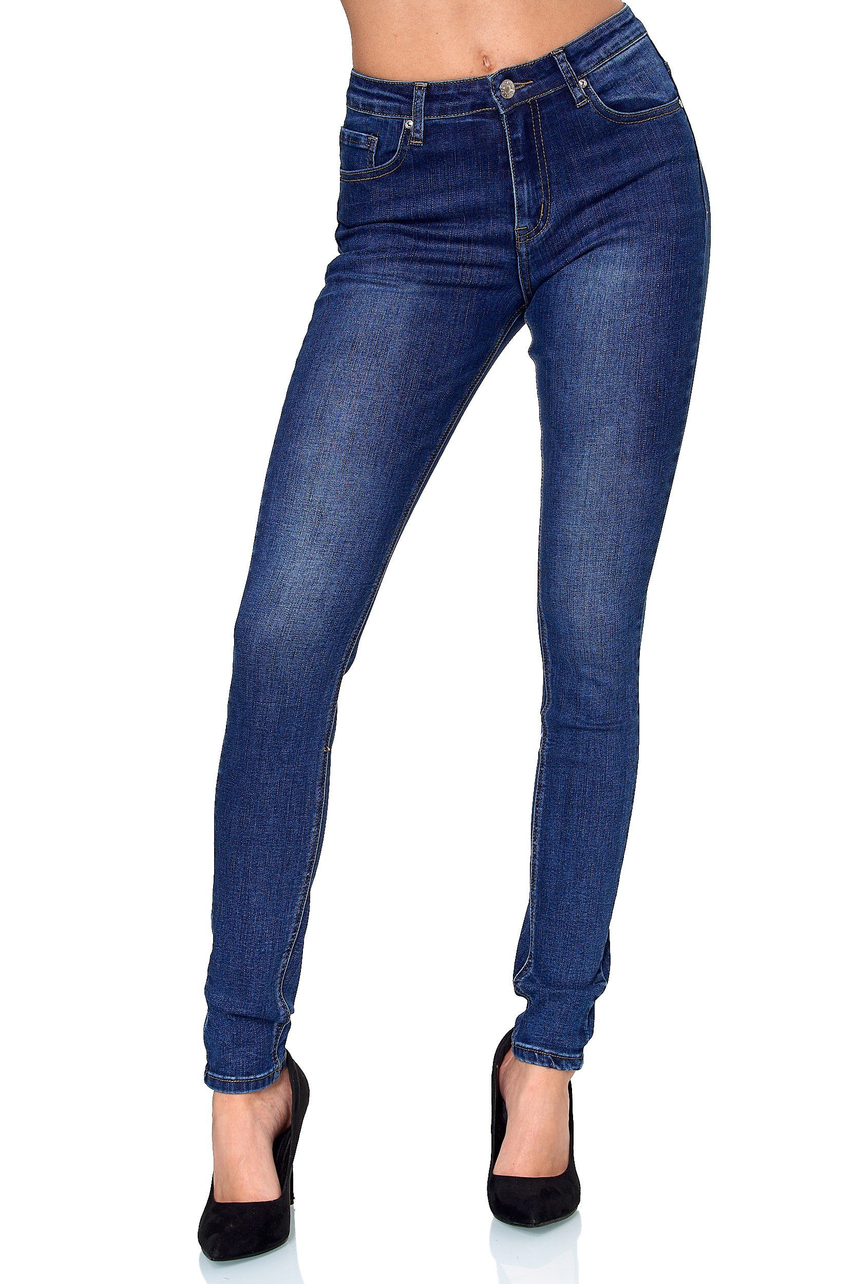 Elara Damen Skinny Jeans – Mit Stretch, In 3 Längen, Bequem & Figurbetont, Aus Baumwolle-Mix