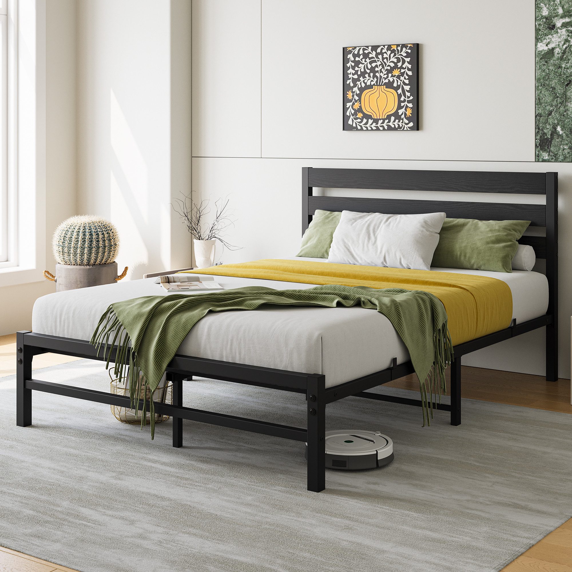 OKWISH Metallbett Modernes Design (Metallbett mit günstig online kaufen