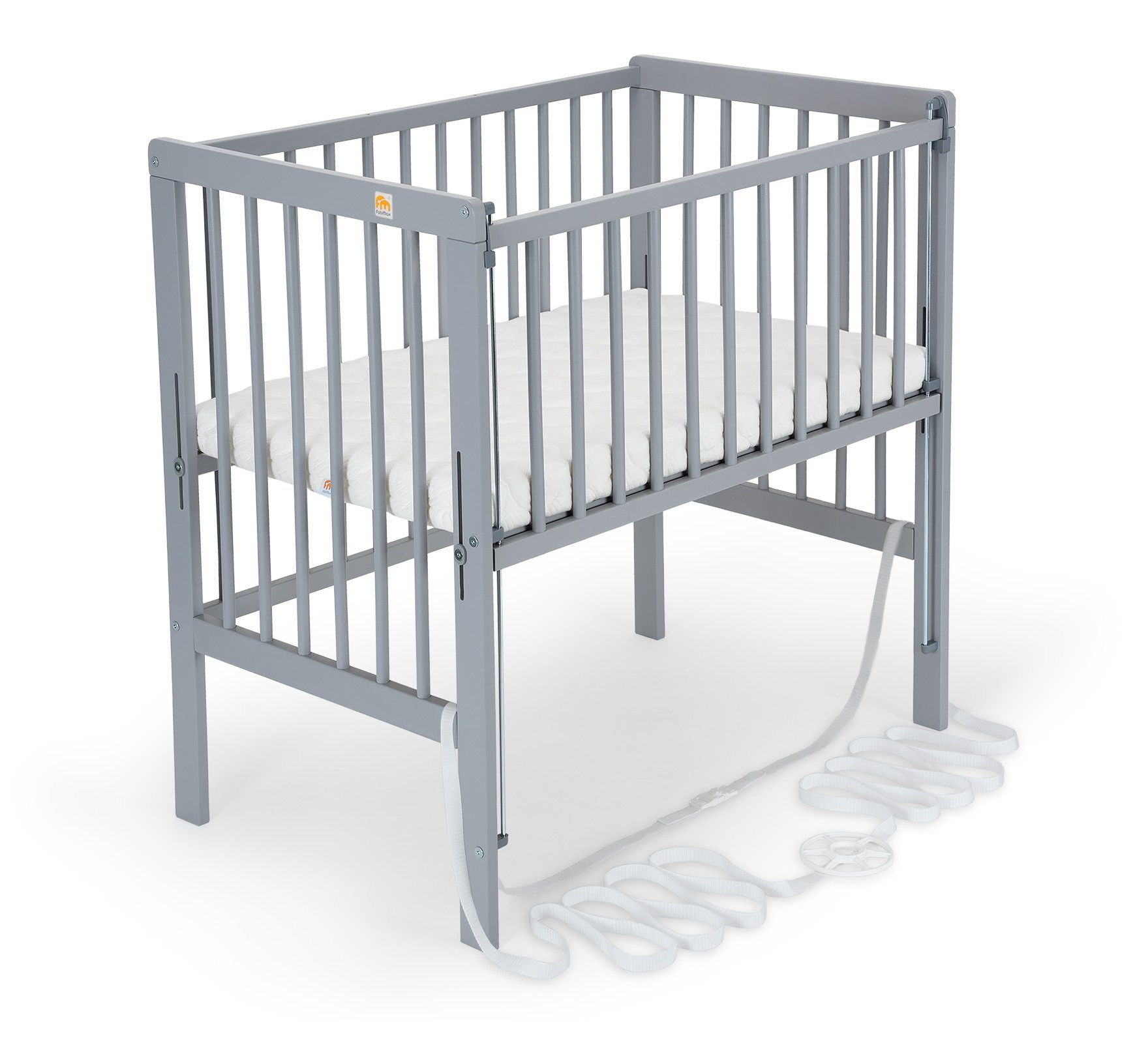 FabiMax Beistellbett Flex grau, 2in1, Beistellbett günstig online kaufen