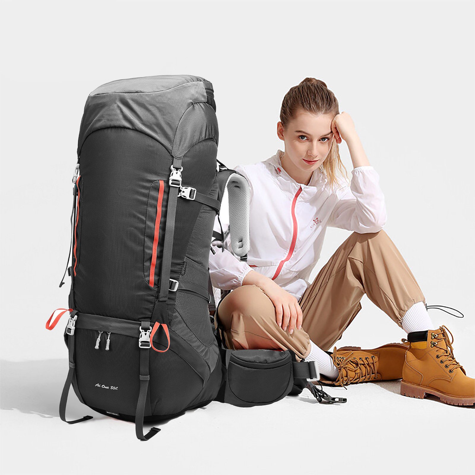 TAN.TOMI Wanderrucksack 80L Trekkingrucksack Campingrucksack Wanderrucksack günstig online kaufen