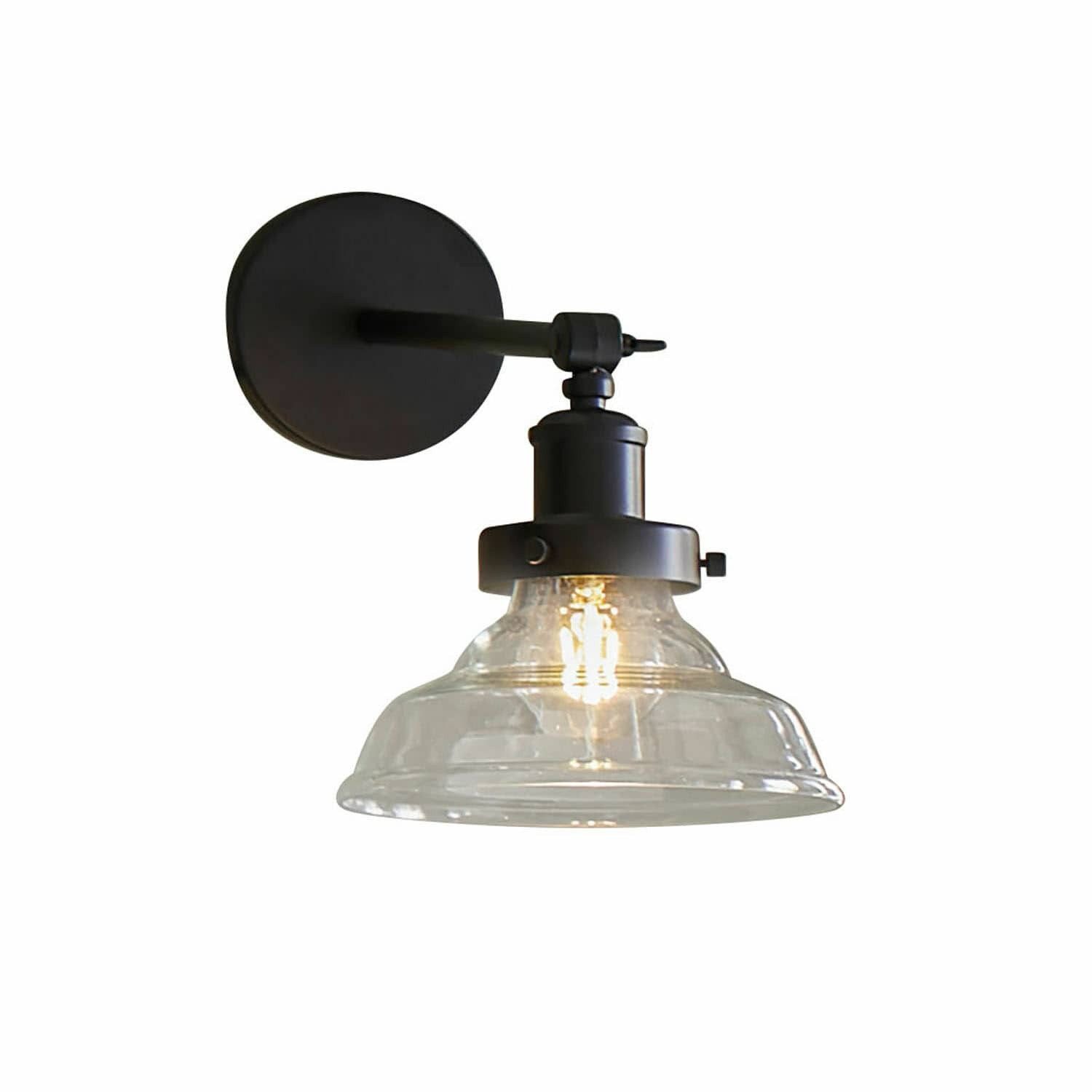 Mirabeau Wandleuchte Wandlampe Manel schwarz/klar günstig online kaufen
