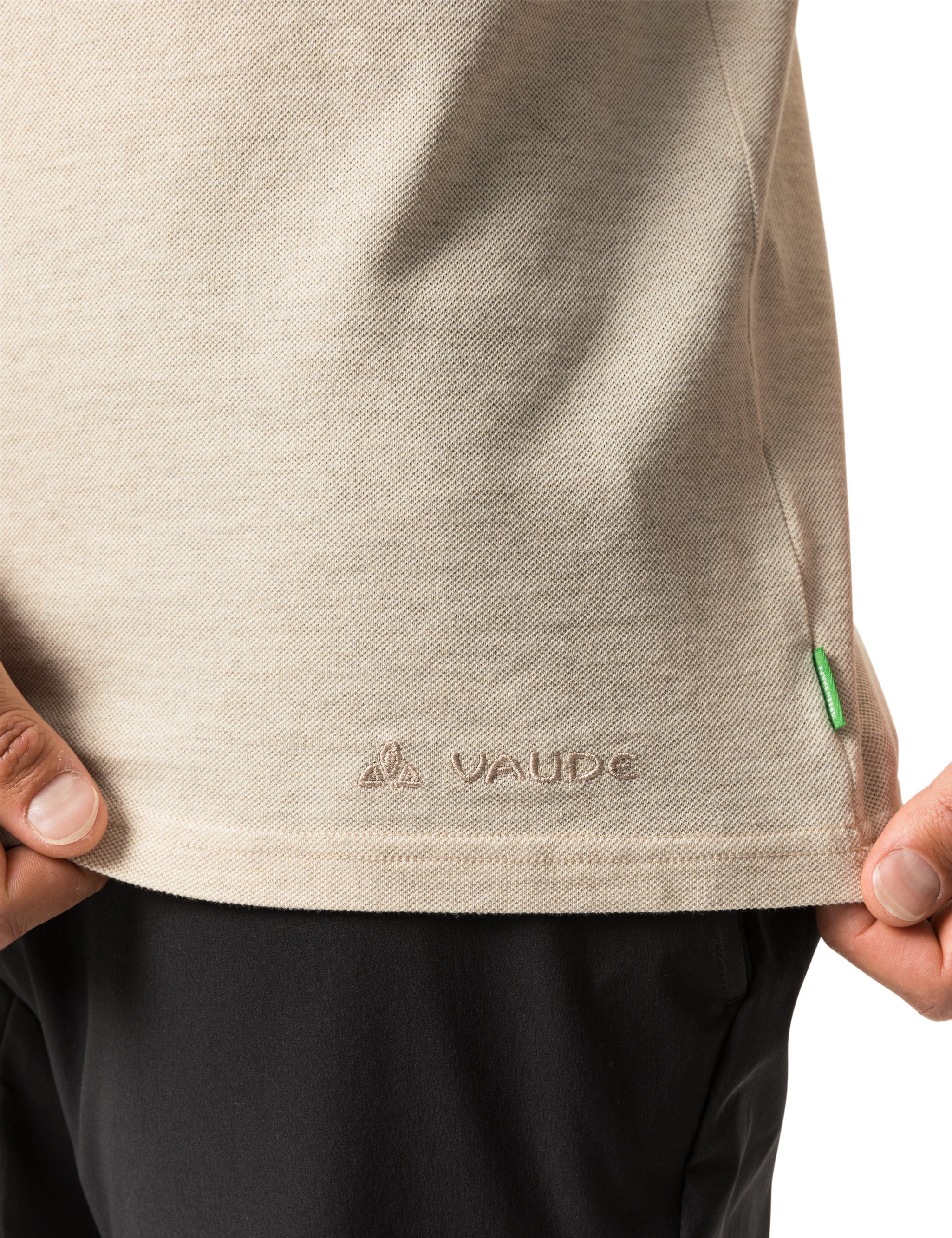 VAUDE Grüner Redmont Men's (1-tlg) T-Shirt Knopf Polo linen