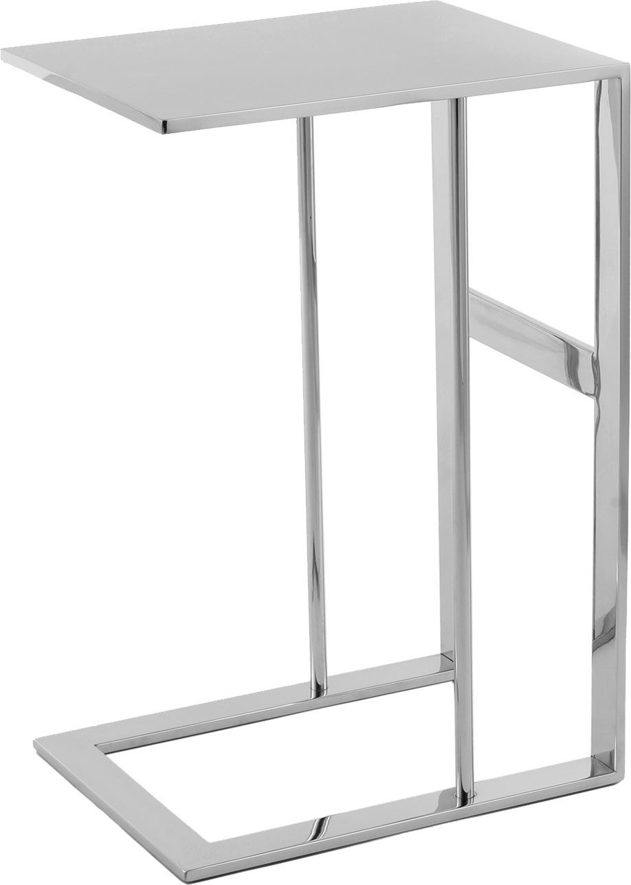 Kayoom Beistelltisch Sten 125, Minimalistischer Stil, Gefertigt aus 100 % Edelstahl (1-St), Minimalistischer Beistellisch in C-Form aus Edelstahl