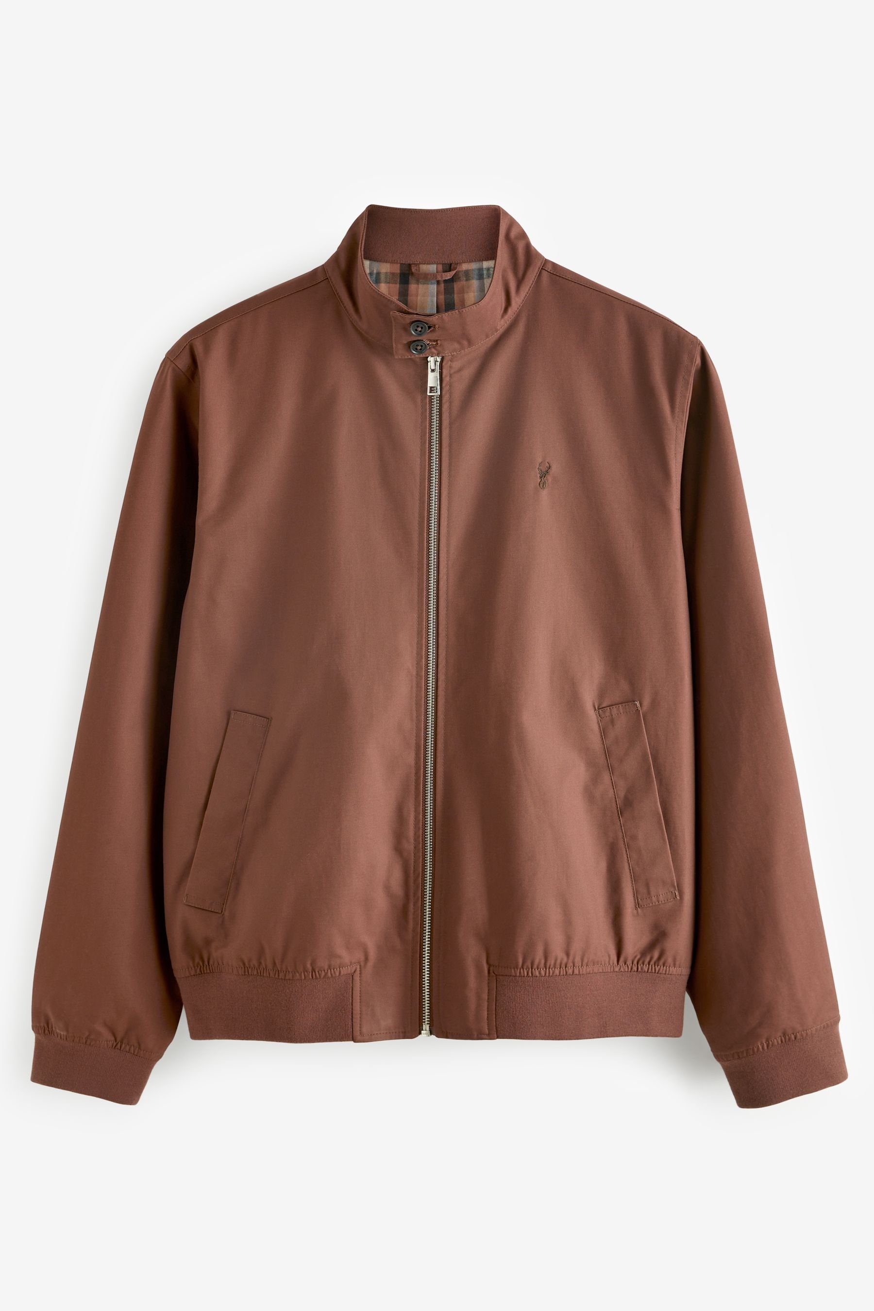 Next Blouson Wasserabweisende Harrington-Jacke mit Karofutter günstig online kaufen