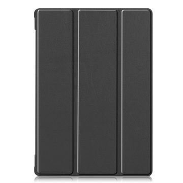 König Design Tablet-Hülle Lenovo M10 FHD REL TB-X605FC, Tablethülle für Lenovo M10 FHD REL TB-X605FC Schutztasche Wallet Cover 360 Case Etuis Schwarz