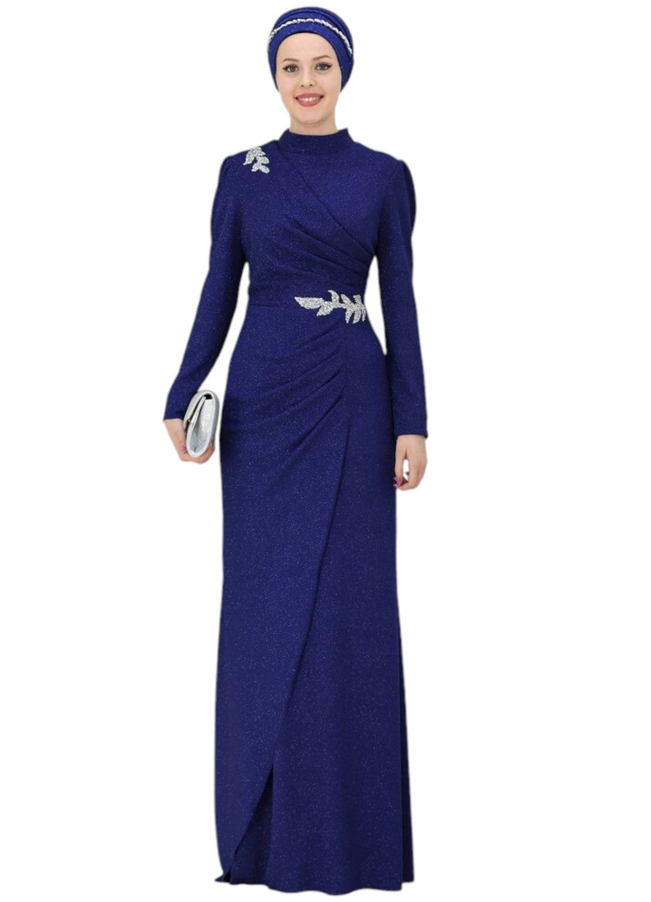 fashionshowcase Maxikleid Damen Abendkleid im Abaya-Stil - Modest Fashion m günstig online kaufen