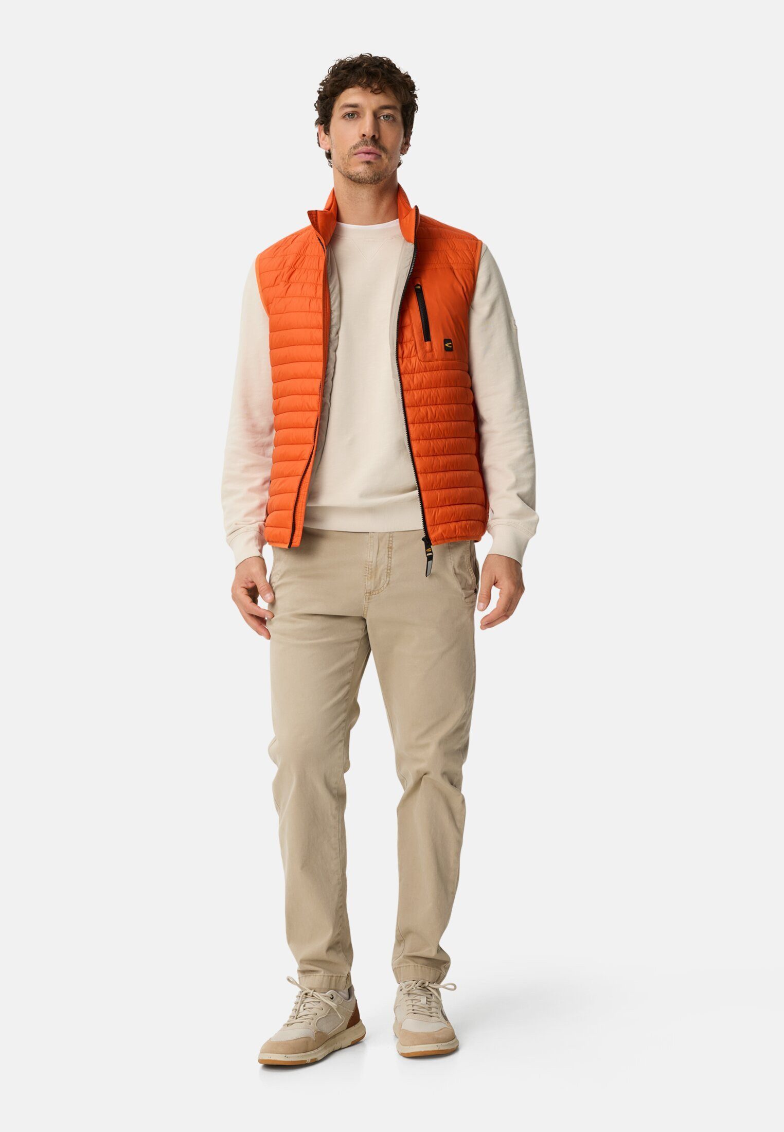 camel active Steppweste mit wasserabweisender Funktion ärmellos mit Stehkragen