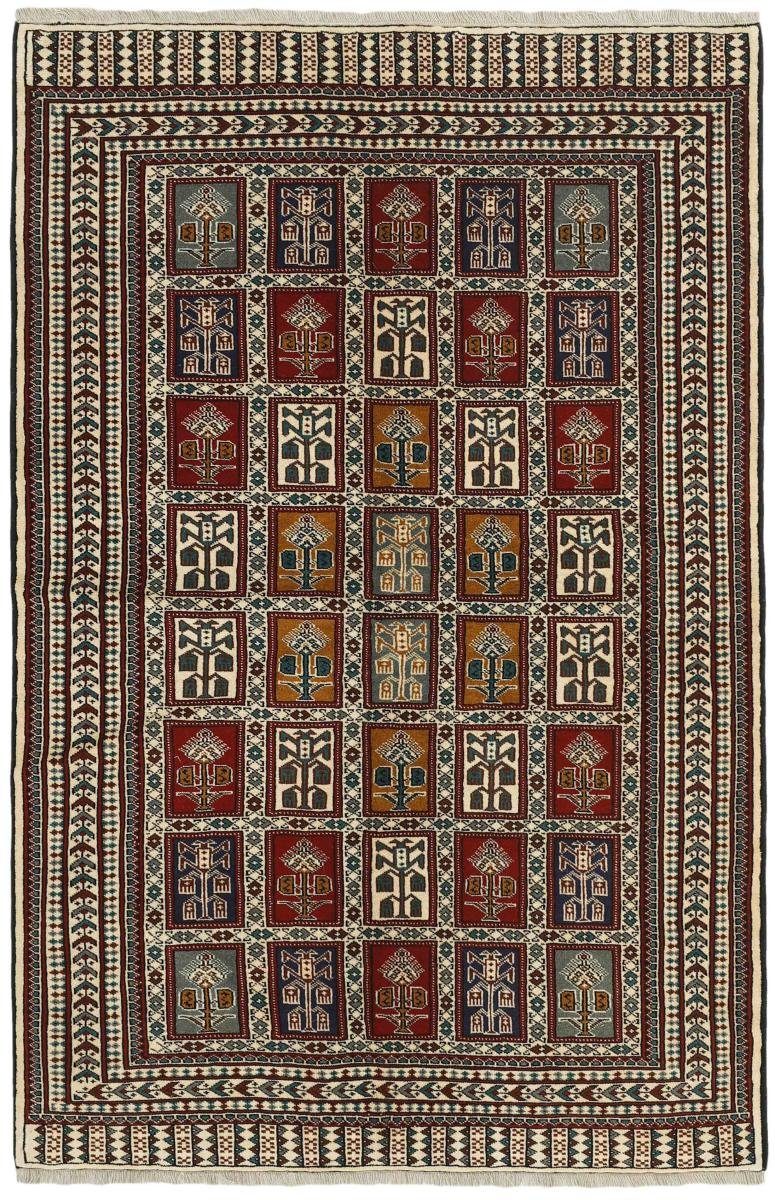 Orientteppich Turkaman 149x223 Handgeknüpfter Orientteppich / Perserteppich, Nain Trading, rechteckig, Höhe: 6 mm