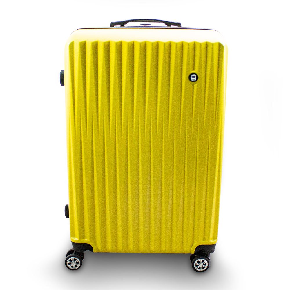 Barut Hartschalen-Trolley Barut Reisekoffer XL Modell General Gelb, 4 Rollen