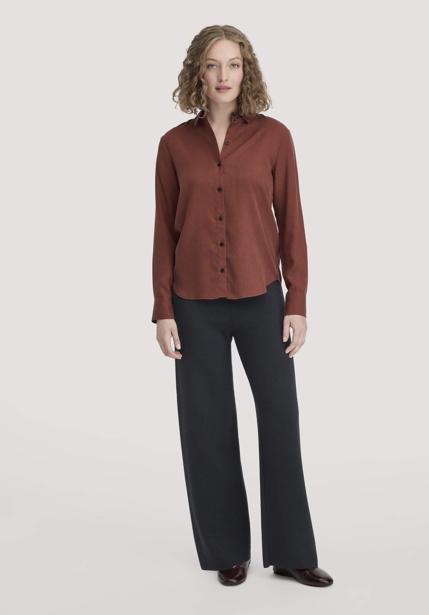 Hessnatur Strickhose Relaxed aus Bio-Merinowolle und Bio-Baumwolle (1-tlg) günstig online kaufen