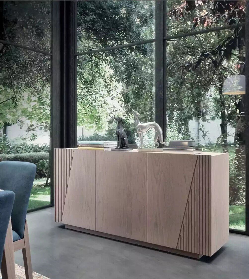 JVmoebel Sideboard Sideboard 3 Türen braun neu wohnzimmer Stil Modern Luxus, Made in Italy