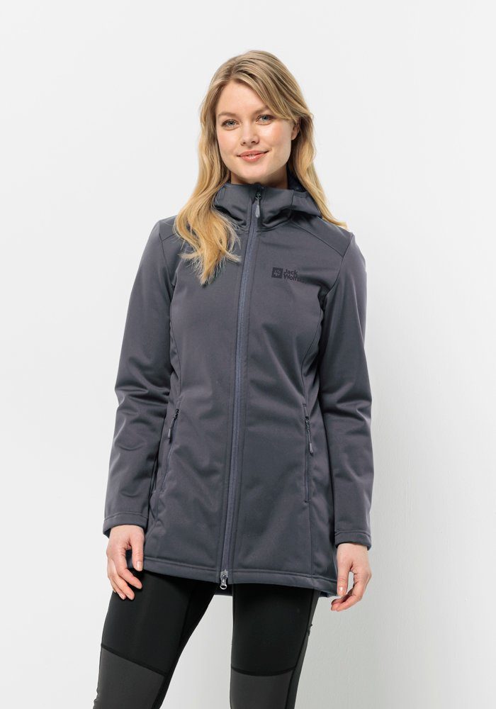 Wolfskin Jack W dolphin COAT Softshellmantel WINDHAIN