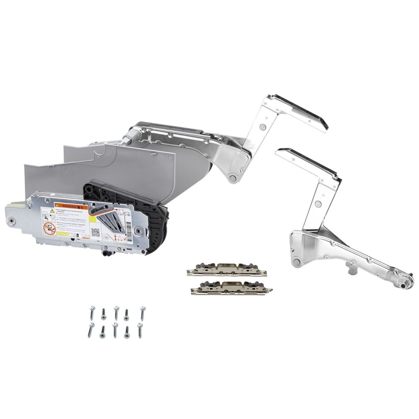 blum Möbelbeschlag AVENTOS HS Kraftspeicher-Set Klappenbeschlag, Typ F hellgrau Korpushöhe 526-675mm Frontgewicht 9,75-19kg