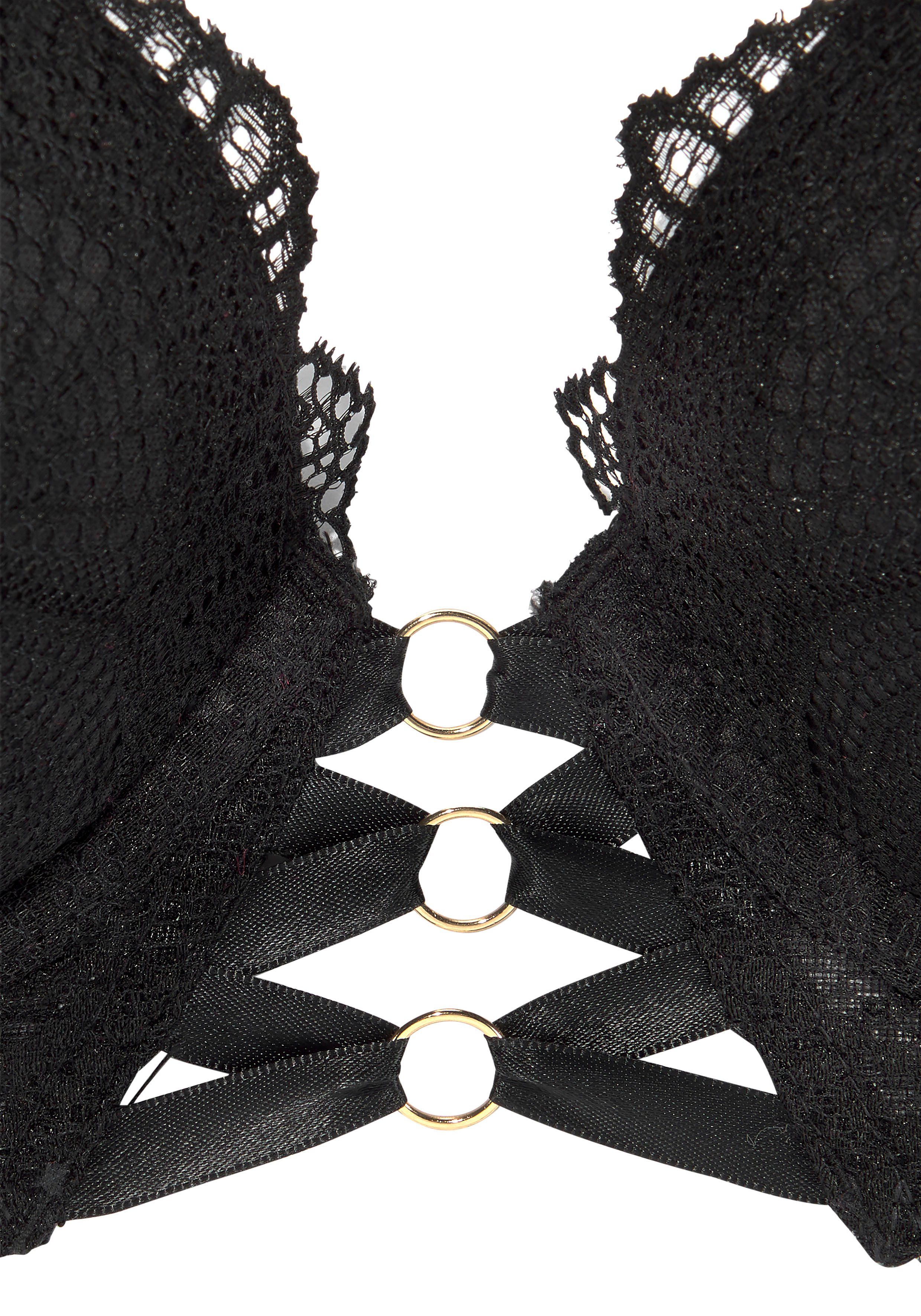 LASCANA Push-up-BH Eleonora mit dekorativer Schnürung vorn, sexy Dessous