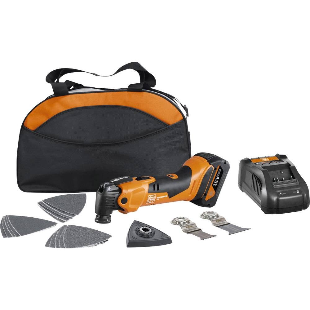 Fein Akku-Multifunktionswerkzeug Akku MULTIMASTER 4 Ah in Nylon-Tasche, inkl. Akku, inkl. Ladegerät, mit Zubehör