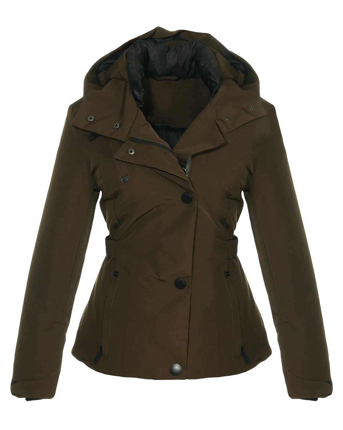 malito more than fashion Winterjacke malito Damen Winterjacke mit Kapuze, gefütterte Kurzjacke, figurbeto gefütterte figurbetonte Winterjacke