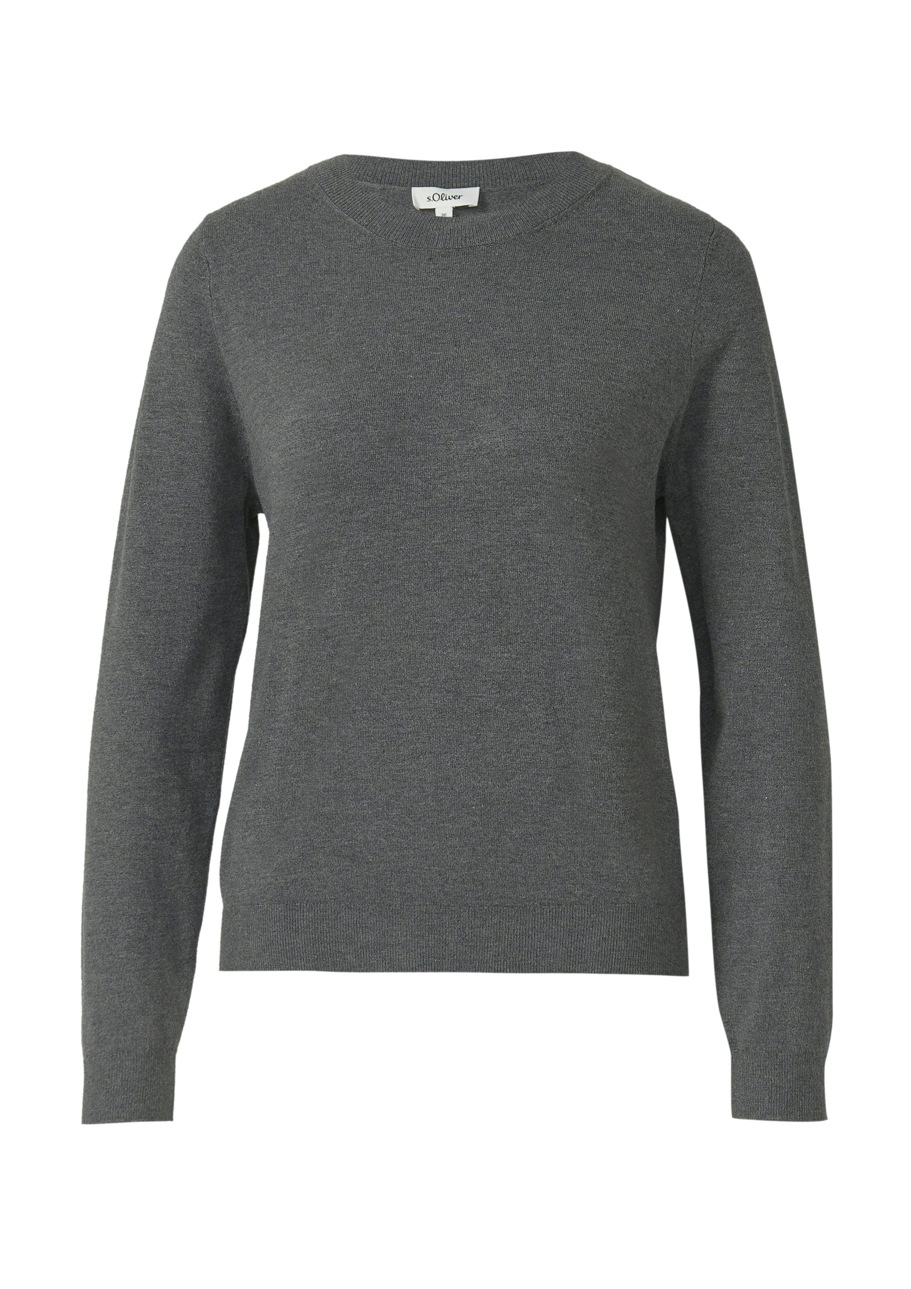 s.Oliver Strickpullover mit Stehkragen