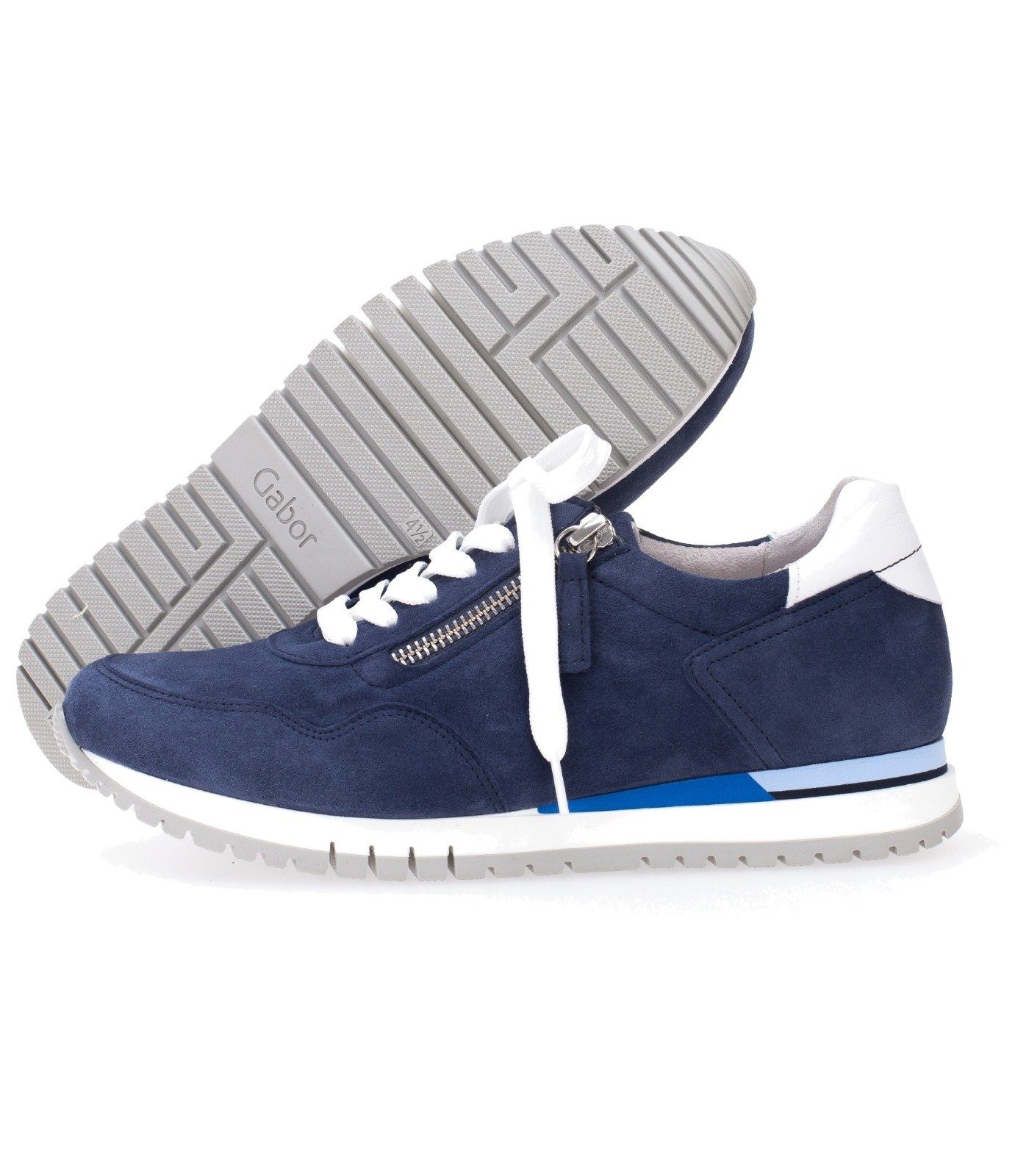 / Nappaleder Sneaker Gabor (river/weiss Sneaker Blau 36)