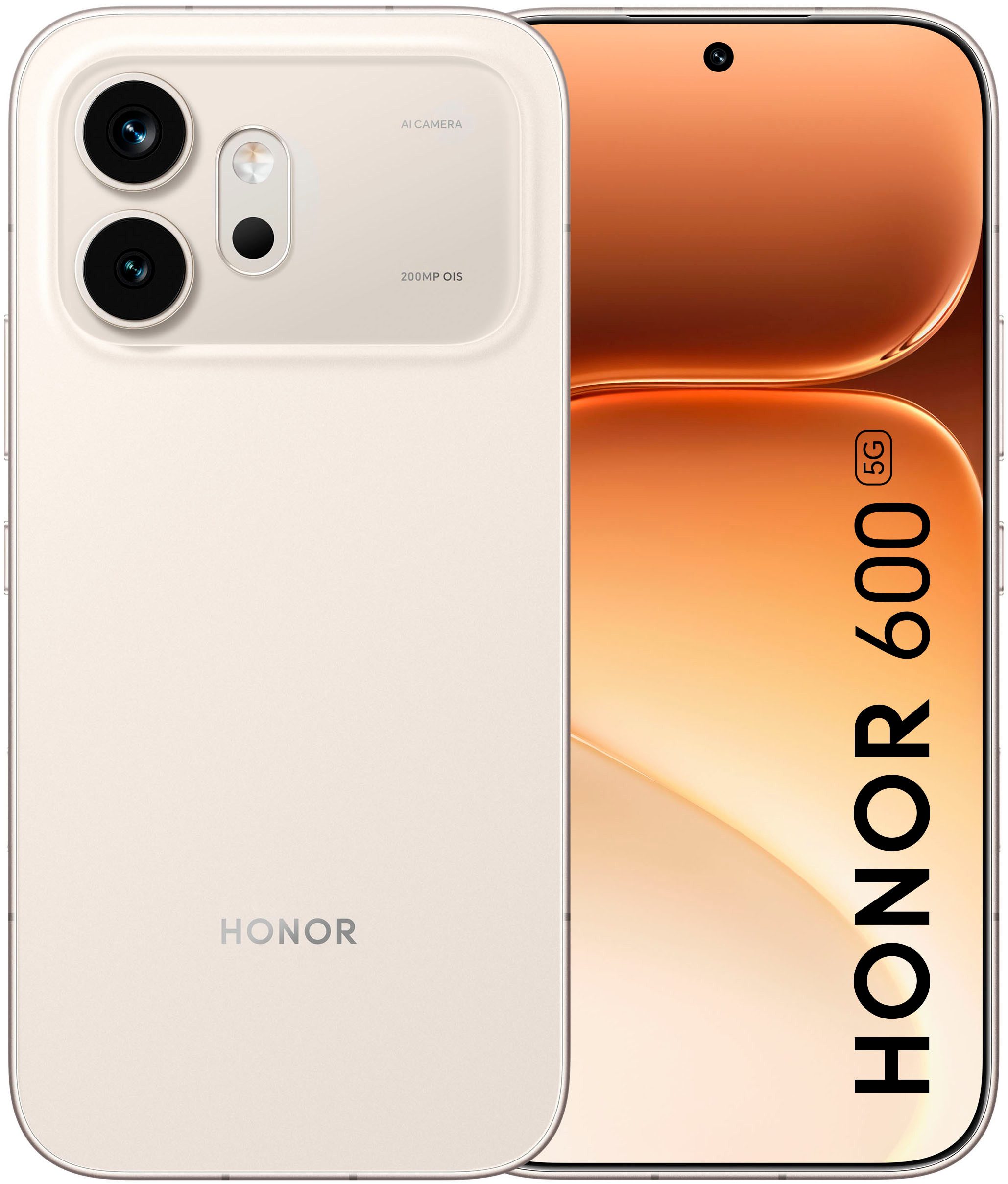 Honor 600 8+256GB Smartphone (16,69 cm/6,57 Zoll, 256 GB Speicherplatz, 200 MP Kamera)
