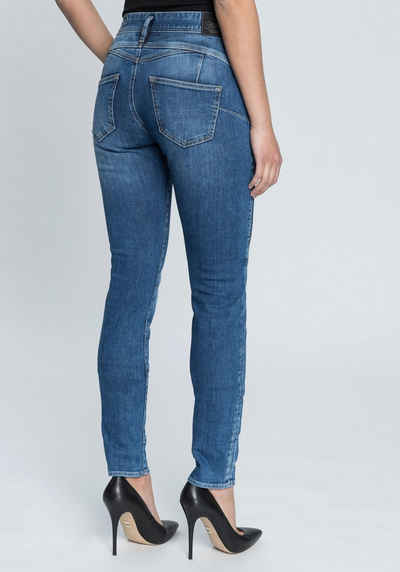 Herrlicher Slim-fit-Jeans »COSY SLIM« Shaping-Wirkung durch eingearbeiteten Keileinsatz