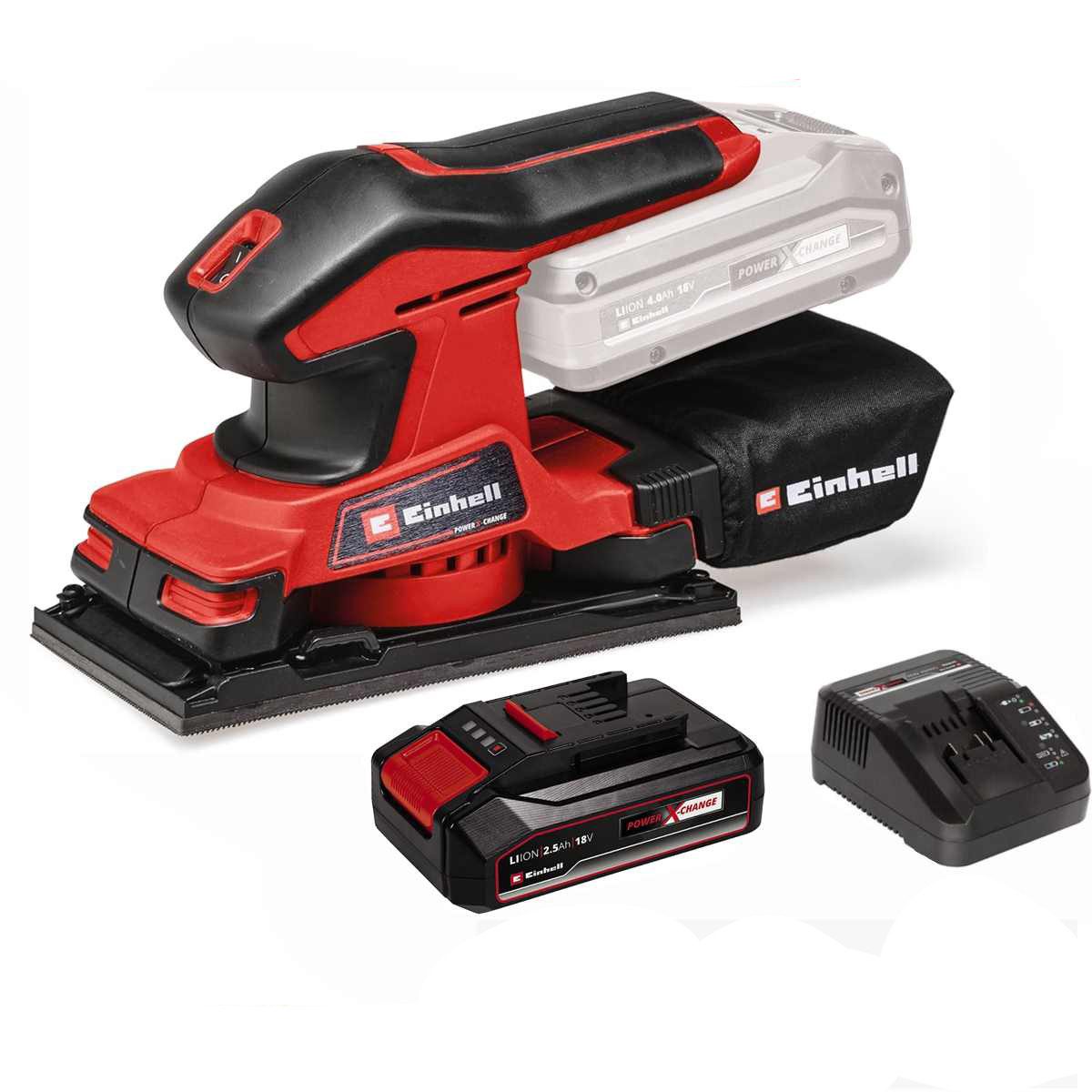 Einhell Schwingschleifer Akku-Schwingschleifer TC-OS 18/187 Li mit Akku 2.5 günstig online kaufen