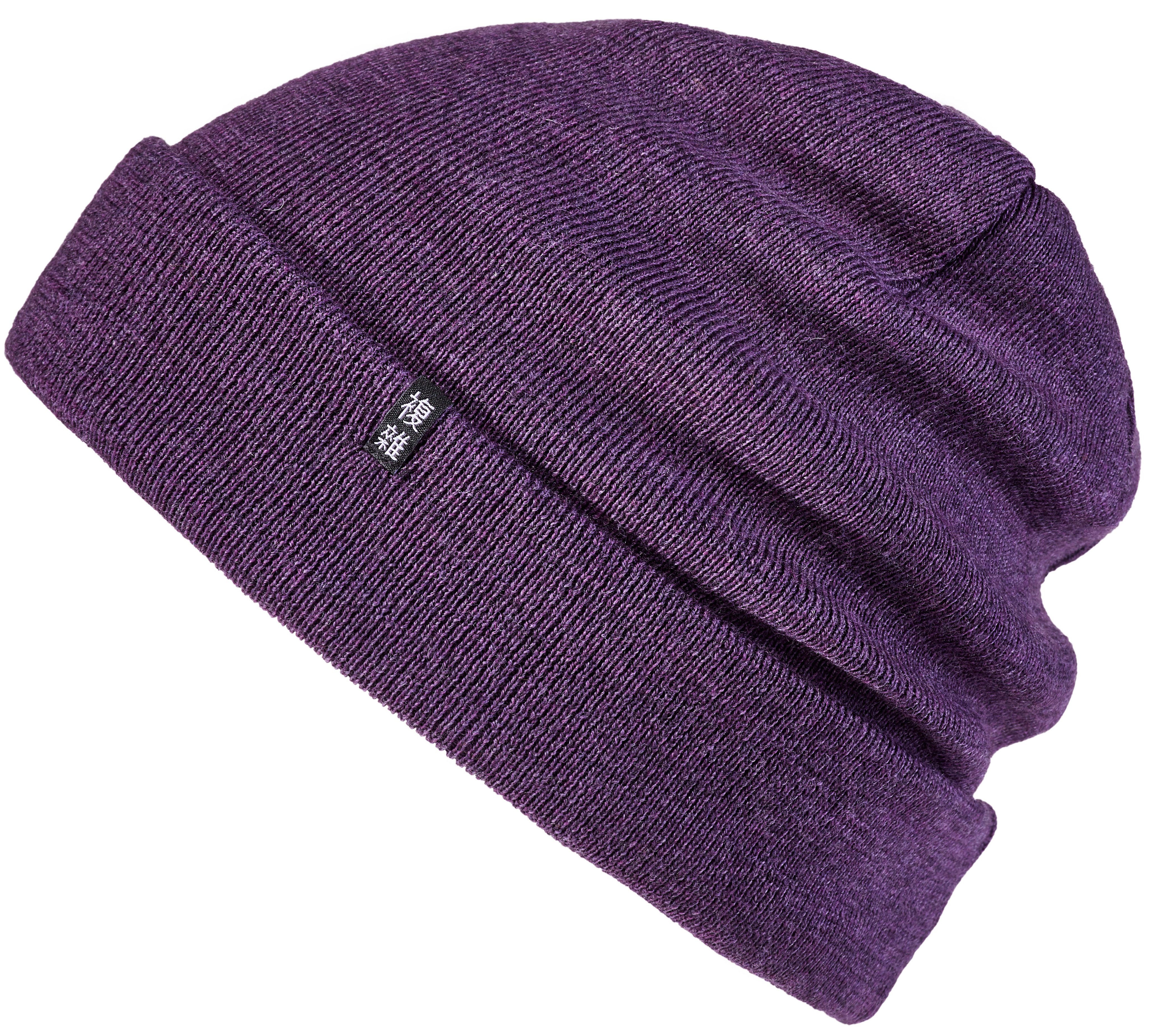 Enter the Complex Beanie Mütze - Ren - Damen und Herren 100% Merino Wolle, 2-Lagig gestrickt
