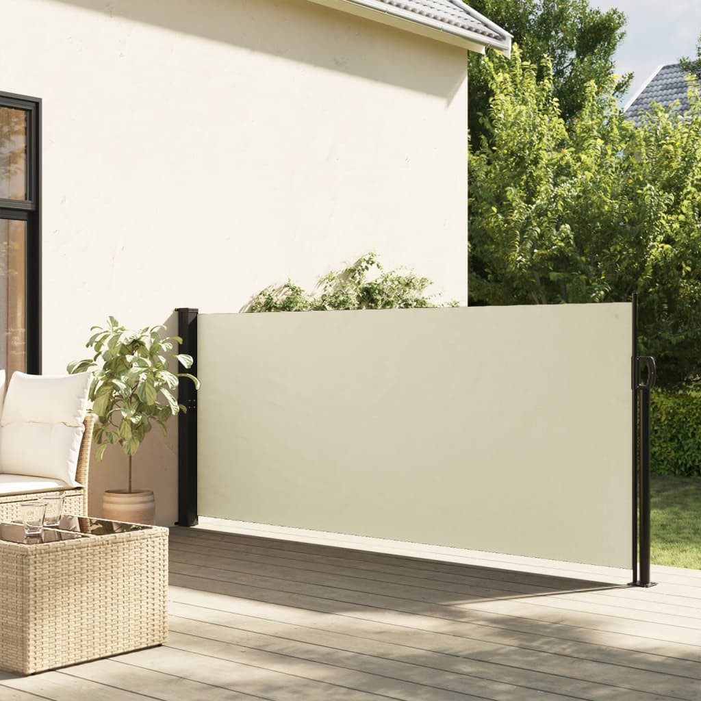 Thumbnail - vidaXL Seitenmarkise Sichtschutz Windschutz Ausziehbar Creme 120x500 cm