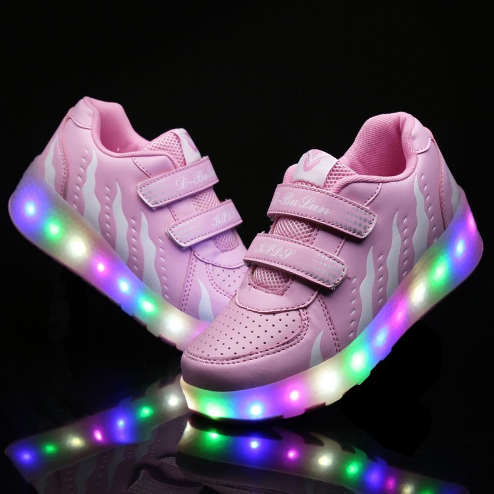 HUSK'SWARE Rollschuhe, (Rollschuhe, Wiederaufladbare LED-Rollschuhe für Kinder), Wiederaufladbare LED-Rollschuhe für Kinder