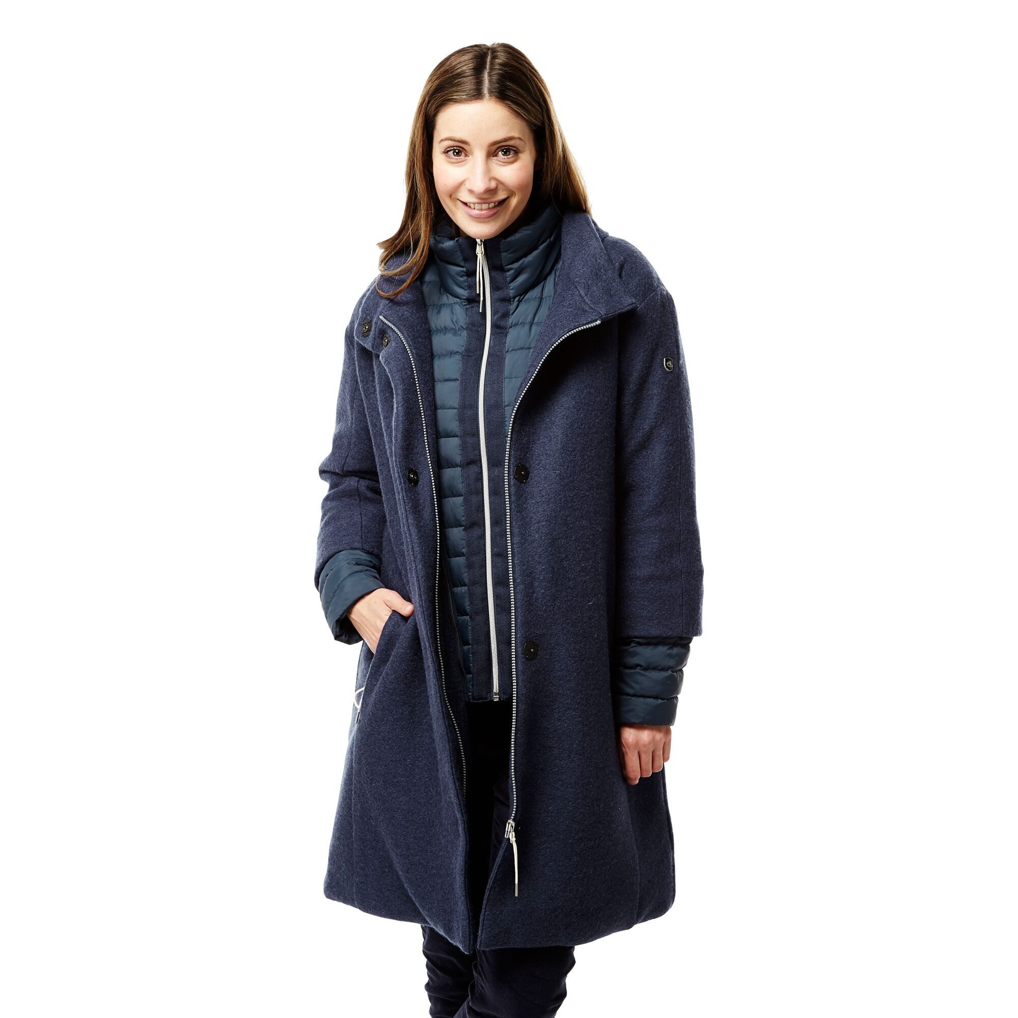 Craghoppers Hardshelljacke Craghoppers - ELINA Jacket warme Damen Winterjacke Mantel, navy