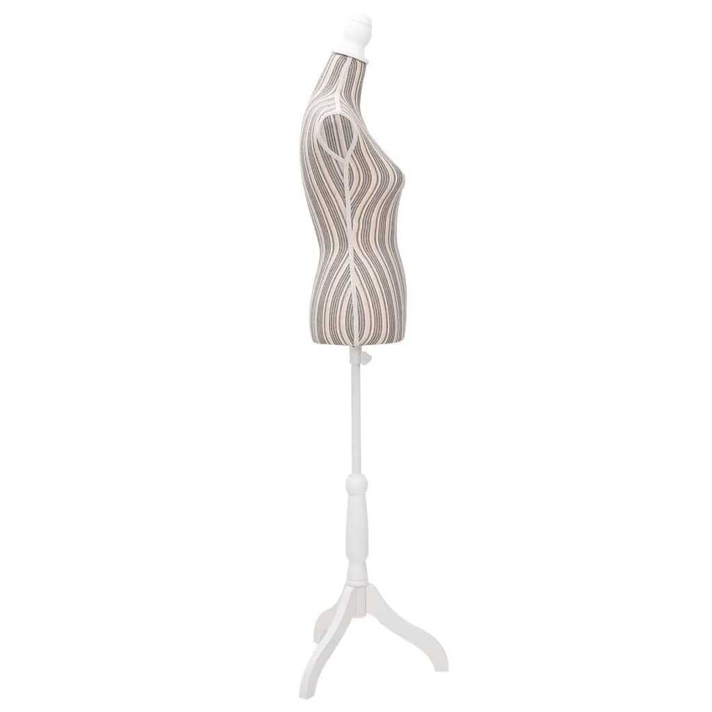Schneiderpuppe T222, Schaufensterpuppe Torso weiblich, Fiberglas ~ Weiß