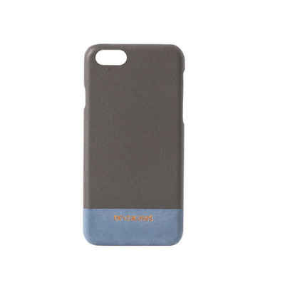 Beyzacases Smartphone-Hülle »Beyzacases Venice Leder-Clip Handy-Tasche Schutz-Hülle Etui iPhone 7, Gray Blue«