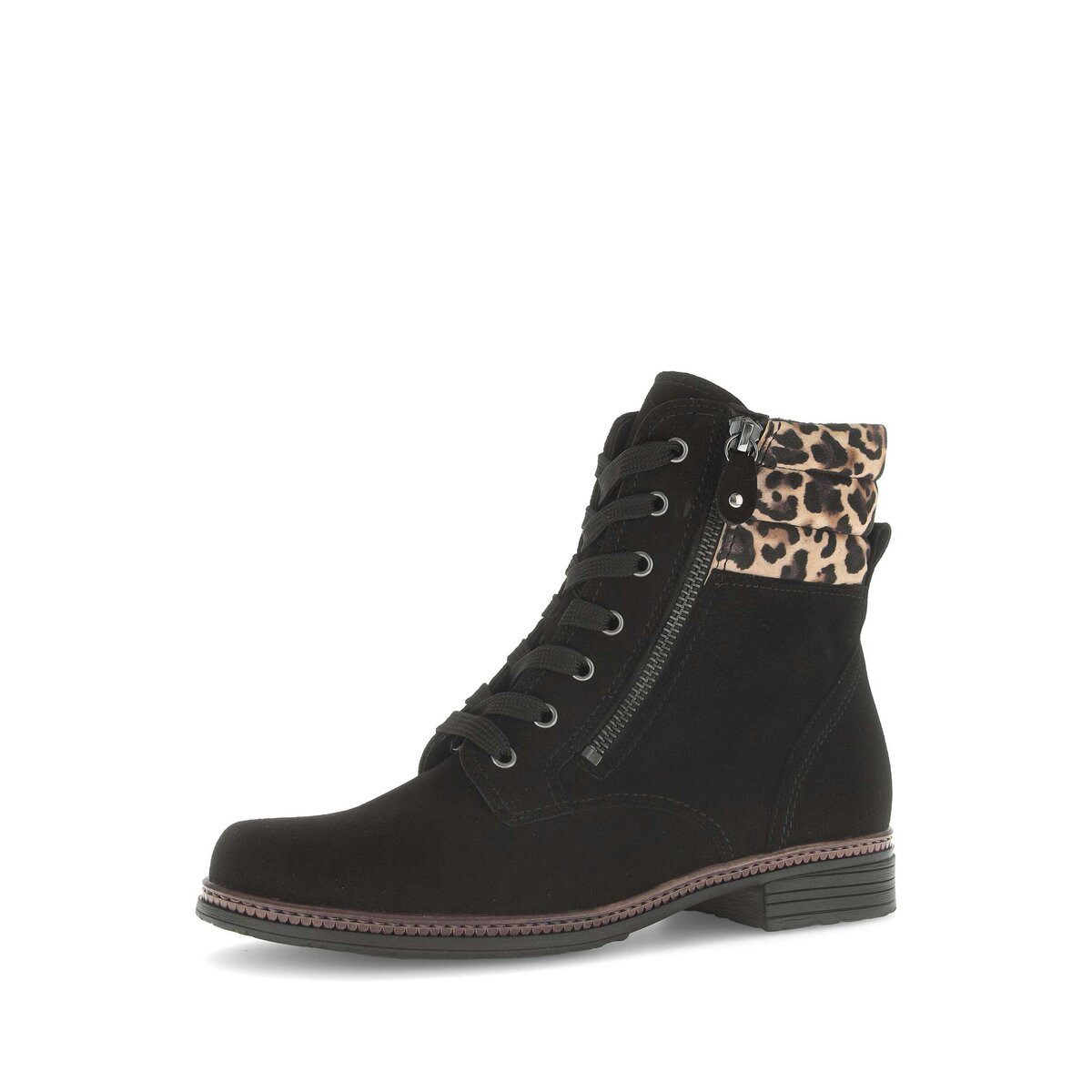 Gabor Schnürstiefelette Materialmix Leder Schnürstiefelette günstig online kaufen