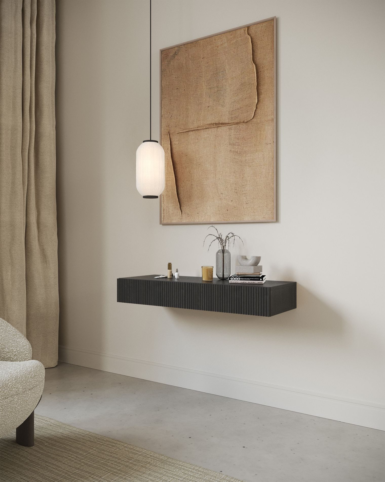 Selsey Schminktisch NOLIE, mit 2 Schubladen, Holznachbildung,110 cm
