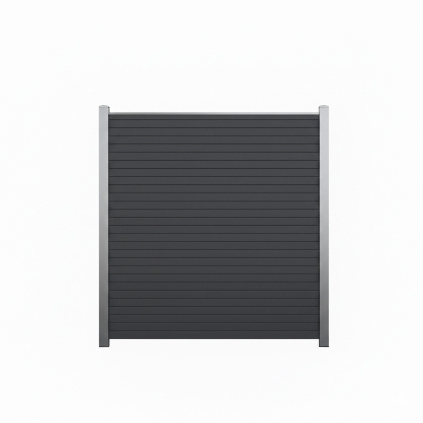 Endorphin Gartenzaun EASY-ROM DIY ALU-Rhombuszaun in anthrazit 2 Elemente 180x180cm 3 Pfost, (Komplett-Set / Bausatz, DIY-Set inkl. Pfosten)