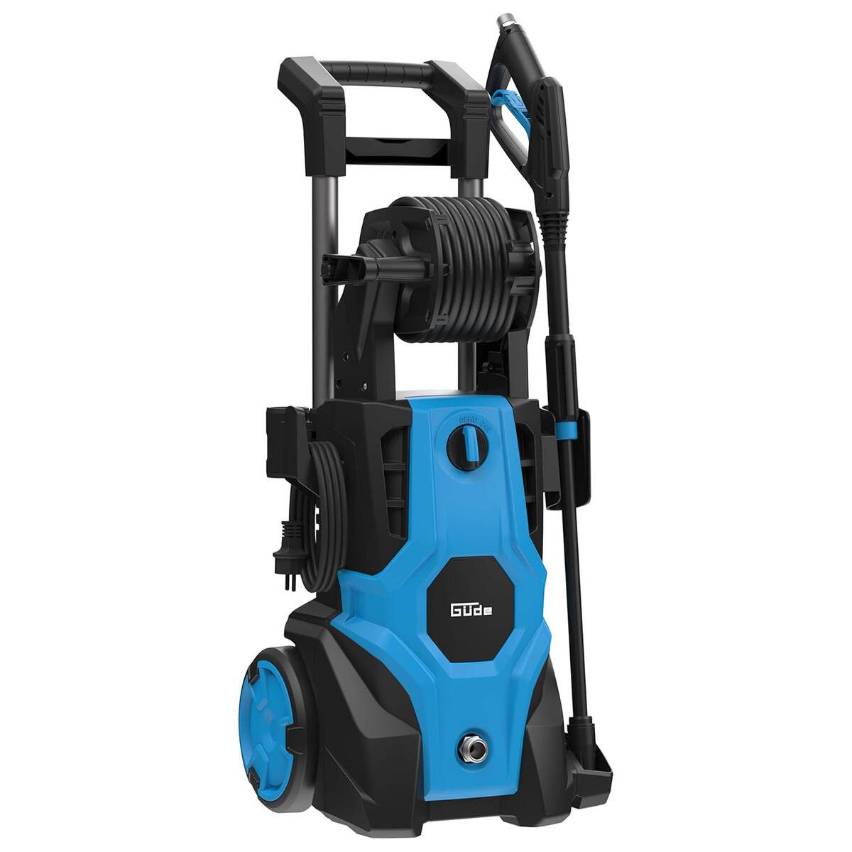 Güde Минимойки GHD 2100-165, 2100 W, Fördermenge max: 432 l/h, (Komplett-Set, inkl. Vario-Lanze, Dreckfräslanze, Dreiecksbürste & Rundbürste), Auto-Stopp System, verstellbarer Teleskopgriff