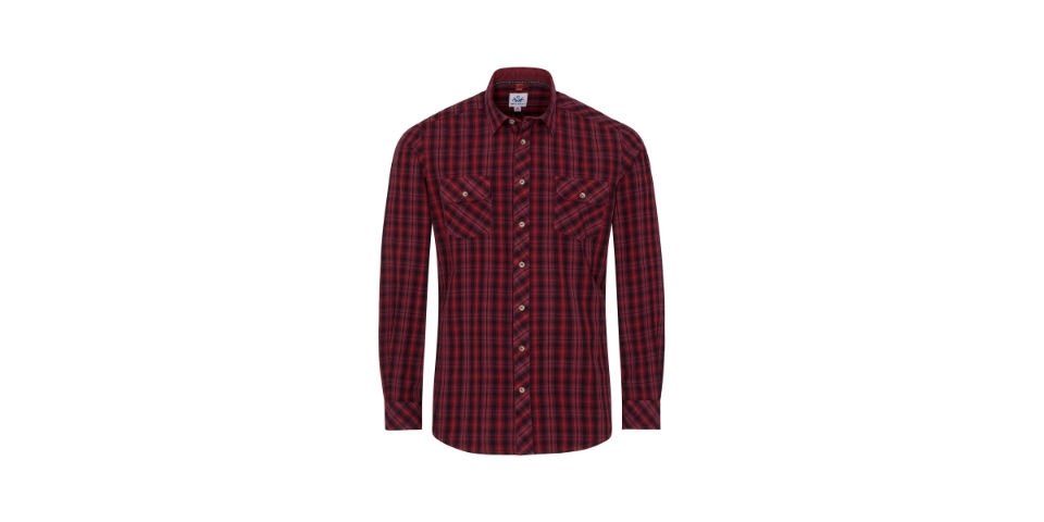 Prato Wensky Spieth d,rot Trachtenhemd Trachtenhemd & Slim Fit