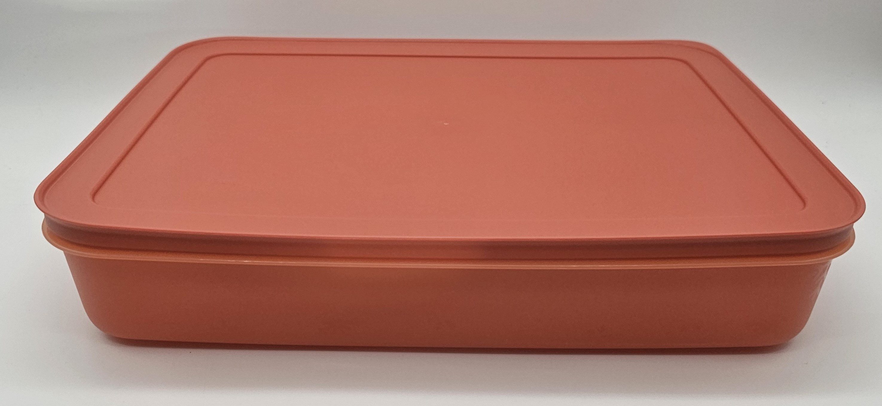 Vorratsdose Tupperware Gefrier-Behälter 2,25 Liter flach orange