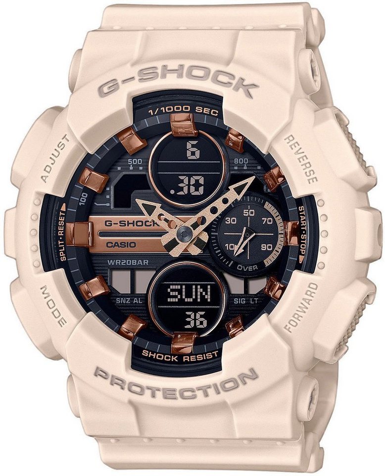 CASIO G-SHOCK Chronograph GMA-S140M-4AER, Stilvoller Herrenchronograph