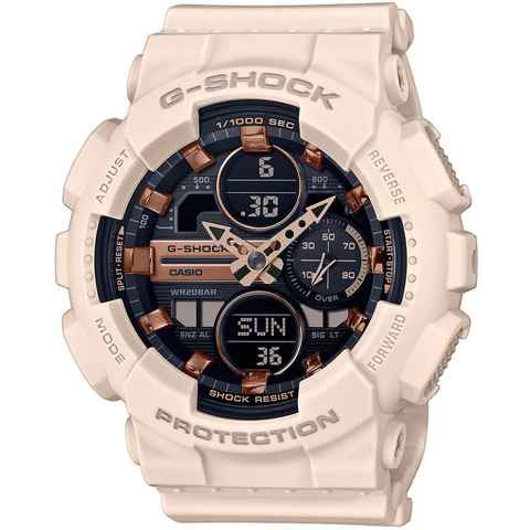 CASIO G-SHOCK Chronograph GMA-S140M-4AER, Quarzuhr, Armbanduhr, Damen, Herren, digital, bis 20 bar wasserdicht