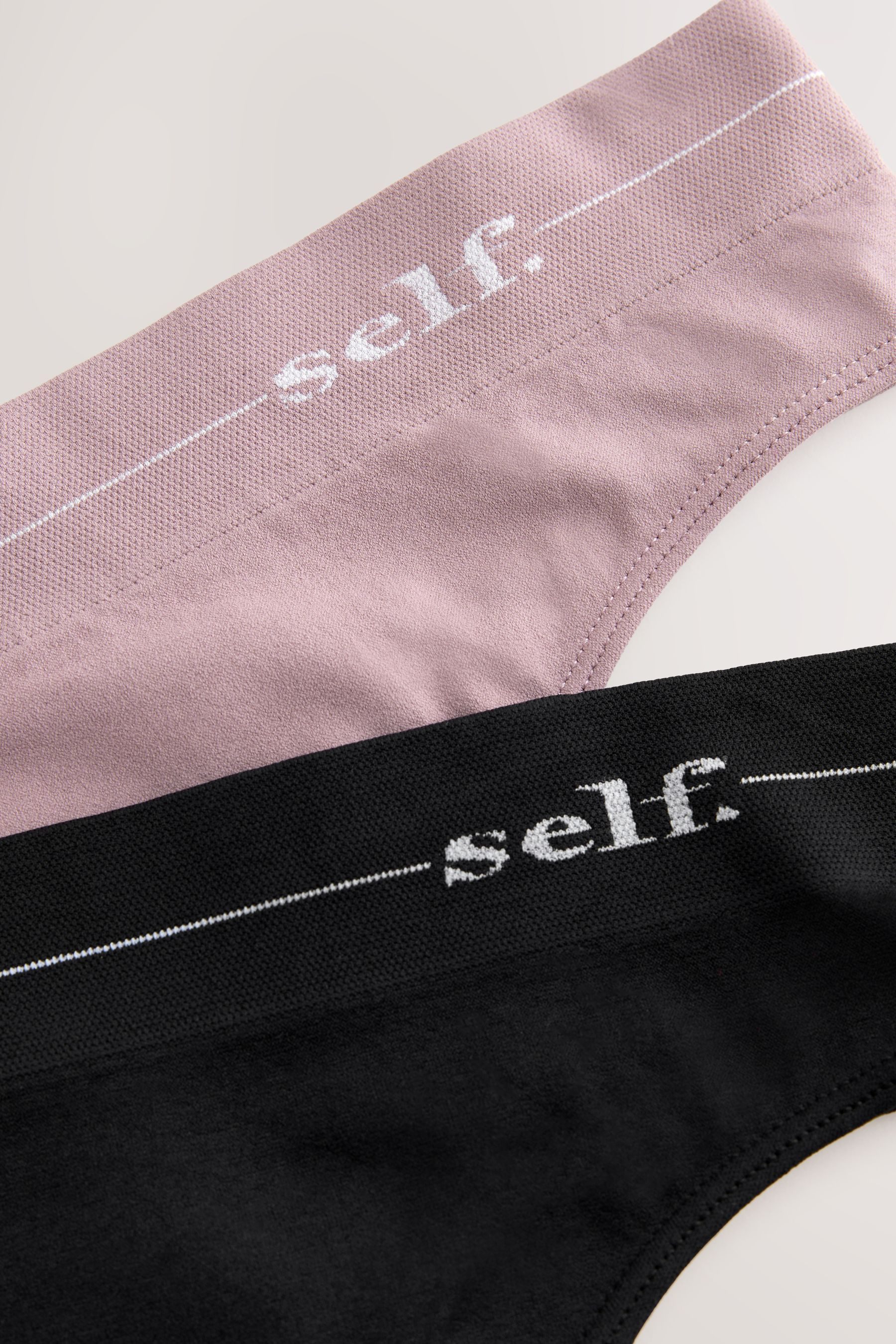 self Slip Self. Nahtlose Slips mit hohem Bein 2er-Pack (2-St)