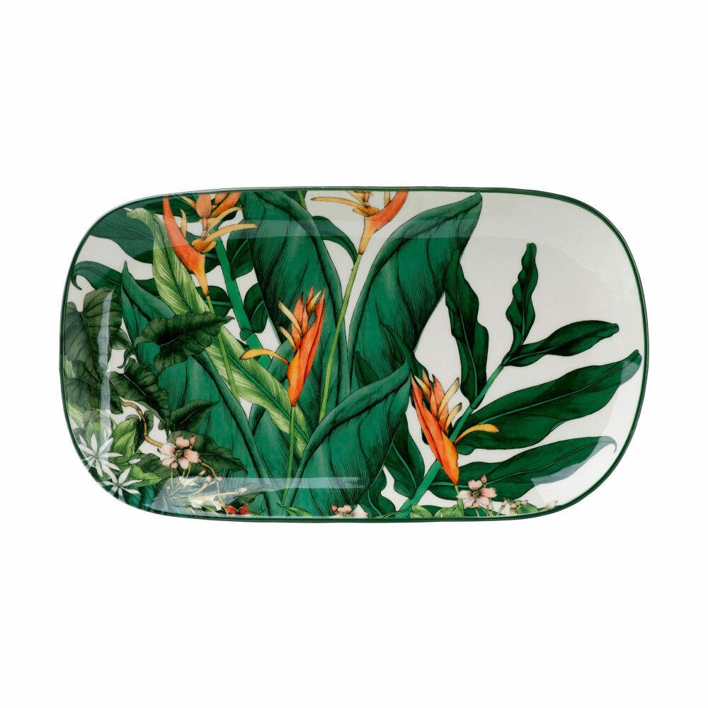 Servierplatte Night Garden eckig 35 x 19 cm